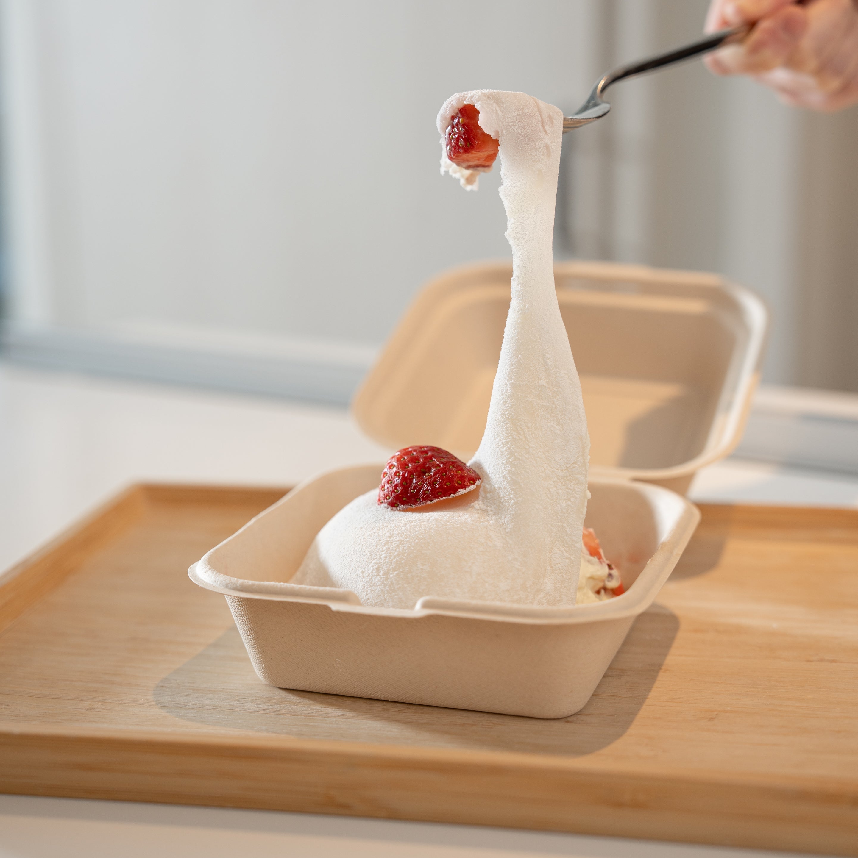 Strawberry Mochi Bento Cake