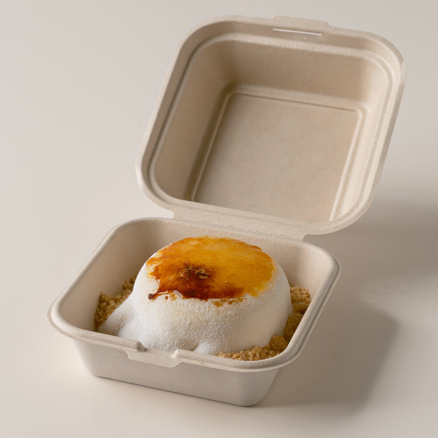 Crème Brûlée Mochi Cake